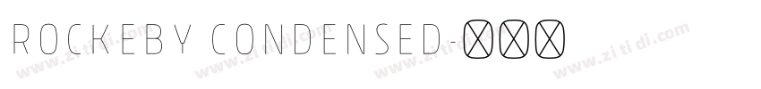 Rockeby Condensed字体转换